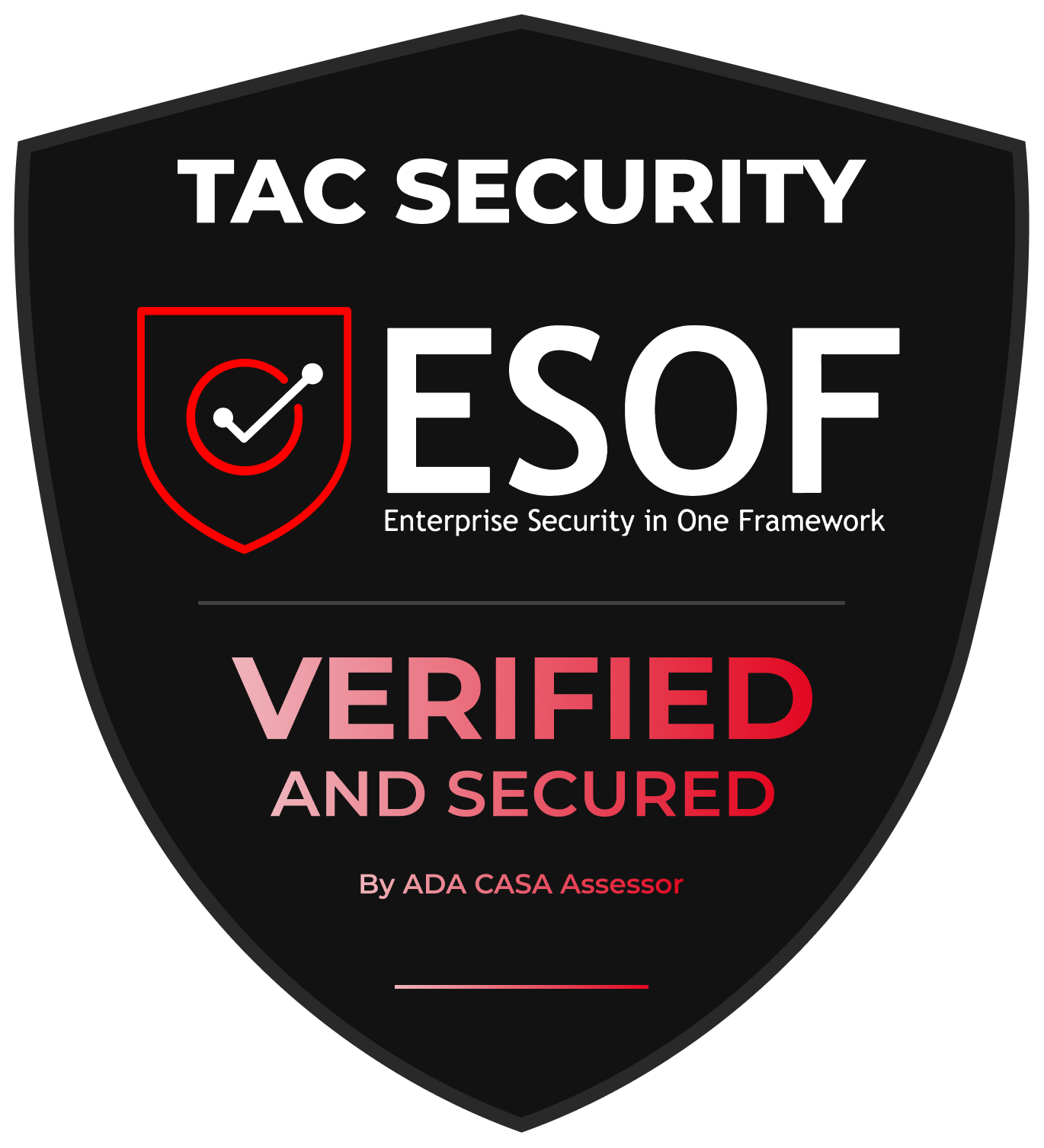 TAC Security ESOF — Verified and Secured by ADA CASA Assessor